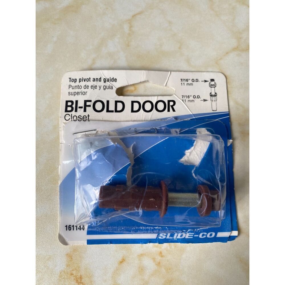 Bi-Fold Closet Door TOP PIVOT & GUIDE 7/16" O.D. Slide-Co 161144